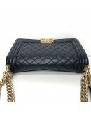 CHANEL Medium Leboy Flap in Dark Blue Caviar – GHW (Series 24 – Year 2018)