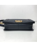 CHANEL Medium Leboy Flap in Dark Blue Caviar – GHW (Series 24 – Year 2018)
