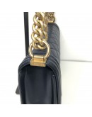 CHANEL Medium Leboy Flap in Dark Blue Caviar – GHW (Series 24 – Year 2018)