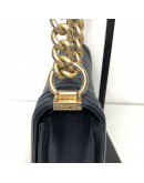 CHANEL Medium Leboy Flap in Dark Blue Caviar – GHW (Series 24 – Year 2018)