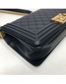 CHANEL Medium Leboy Flap in Dark Blue Caviar – GHW (Series 24 – Year 2018)