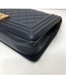 CHANEL Medium Leboy Flap in Dark Blue Caviar – GHW (Series 24 – Year 2018)