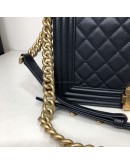 CHANEL Medium Leboy Flap in Dark Blue Caviar – GHW (Series 24 – Year 2018)