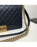 CHANEL Medium Leboy Flap in Dark Blue Caviar – GHW (Series 24 – Year 2018)