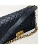 CHANEL Medium Leboy Flap in Dark Blue Caviar – GHW (Series 24 – Year 2018)