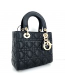 CHRISTIAN DIOR Small Lady Dior My ABCDior Bag in Black Cannage Lambskin – GHW (Year 2021)