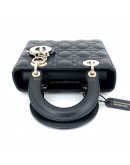 CHRISTIAN DIOR Small Lady Dior My ABCDior Bag in Black Cannage Lambskin – GHW (Year 2021)