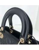 CHRISTIAN DIOR Small Lady Dior My ABCDior Bag in Black Cannage Lambskin – GHW (Year 2021)