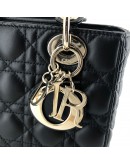 CHRISTIAN DIOR Small Lady Dior My ABCDior Bag in Black Cannage Lambskin – GHW (Year 2021)