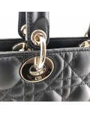 CHRISTIAN DIOR Small Lady Dior My ABCDior Bag in Black Cannage Lambskin – GHW (Year 2021)