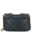 CHANEL 19 Handbag (Small) in Black Shiny Lambskin – Tri Tone Hardware (31 Series – Year 2021)