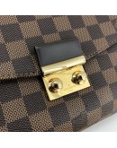 LOUIS VUITTON Damier Ebene Croisette Handbag with Shoulder Strap – GHW (Year 2017)