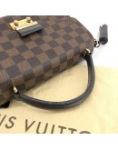 LOUIS VUITTON Damier Ebene Croisette Handbag with Shoulder Strap – GHW (Year 2017)