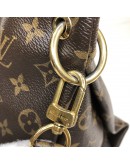 LOUIS VUITTON Monogram Pallas MM Aurore Tote Handbag with Shoulder Strap - GHW 