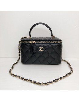 CHANEL Small Vanity Case with Top Handle & Crossbody Chain – GHW (Year 2022)
