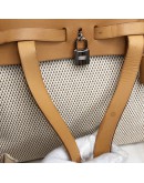 HERMES Herbag PM 31 (2-in-1) Beige Canvas with Light Brown Calfskin Leather & SHW – Backpack Type