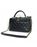 CHANEL Medium Trendy CC Bowling Bag in Black Lambskin – GHW (25 Series – Year 2019)