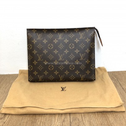 LOUIS VUITTON Monogram Poche Toilette Clutch Bag – GHW