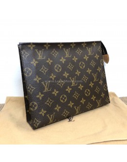 LOUIS VUITTON Monogram Poche Toilette Clutch Bag – GHW