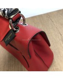 LOUIS VUITTON Very One Handle Bag Monogram Leather in Rubis (Red) with Shoulder Strap – SHW [tied with original LV Silk Twilly]