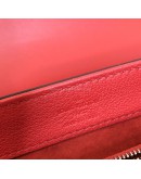 LOUIS VUITTON Very One Handle Bag Monogram Leather in Rubis (Red) with Shoulder Strap – SHW [tied with original LV Silk Twilly]