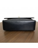 CHANEL Vintage Black Quilted Lambskin Chain Shoulder Flap Bag - GHW