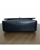 CHANEL Vintage Black Quilted Lambskin Chain Shoulder Flap Bag - GHW