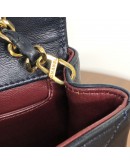 CHANEL Vintage Black Quilted Lambskin Chain Shoulder Flap Bag - GHW