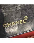CHANEL Vintage Black Quilted Lambskin Chain Shoulder Flap Bag - GHW
