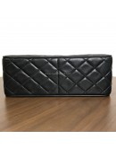 CHANEL Vintage Turn Lock Black Lambskin Shoulder/Crossbody Flap Bag - GHW