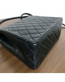 CHANEL Vintage Turn Lock Black Lambskin Shoulder/Crossbody Flap Bag - GHW