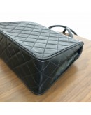 CHANEL Vintage Turn Lock Black Lambskin Shoulder/Crossbody Flap Bag - GHW