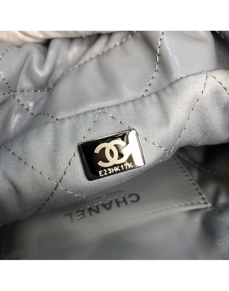 CHANEL 22 Mini Crossbody Handbag in Grey Calfskin – Silver Metal Hardware  (Year 2023), Women's Fashion, Bags & Wallets, Cross-body Bags on Carousell