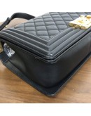 CHANEL Medium Leboy Flap Bag in Black Smooth Calfskin – Aged Gold Hardware (27 Series – Year 2019)