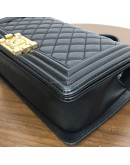 CHANEL Medium Leboy Flap Bag in Black Smooth Calfskin – Aged Gold Hardware (27 Series – Year 2019)