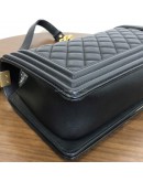 CHANEL Medium Leboy Flap Bag in Black Smooth Calfskin – Aged Gold Hardware (27 Series – Year 2019)