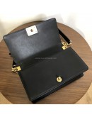 CHANEL Medium Leboy Flap Bag in Black Smooth Calfskin – Aged Gold Hardware (27 Series – Year 2019)