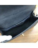 CHANEL Medium Leboy Flap Bag in Black Smooth Calfskin – Aged Gold Hardware (27 Series – Year 2019)