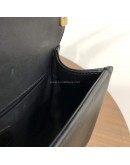 CHANEL Medium Leboy Flap Bag in Black Smooth Calfskin – Aged Gold Hardware (27 Series – Year 2019)