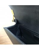 CHANEL Medium Leboy Flap Bag in Black Smooth Calfskin – Aged Gold Hardware (27 Series – Year 2019)