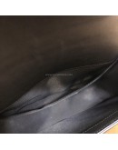 CHANEL Medium Leboy Flap Bag in Black Smooth Calfskin – Aged Gold Hardware (27 Series – Year 2019)