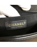 CHANEL Medium Leboy Flap Bag in Black Smooth Calfskin – Aged Gold Hardware (27 Series – Year 2019)