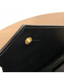 YVES SAINT LAURENT Medium Monogram Chain Wallet (WOC) in Black Grained Calfskin - GHW (Year 2022)