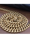 YVES SAINT LAURENT Medium Monogram Chain Wallet (WOC) in Black Grained Calfskin - GHW (Year 2022)