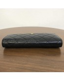 CHANEL Classic Bi-Fold Long Wallet in Black Grained Calfskin – GHW (22 Series – Year 2016)