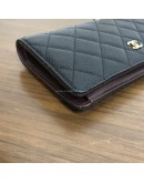 CHANEL Classic Bi-Fold Long Wallet in Black Grained Calfskin – GHW (22 Series – Year 2016)
