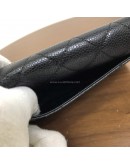 CHANEL Classic Bi-Fold Long Wallet in Black Grained Calfskin – GHW (22 Series – Year 2016)