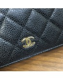 CHANEL Classic Bi-Fold Long Wallet in Black Grained Calfskin – GHW (22 Series – Year 2016)