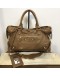 BALENCIAGA Medium Classic City Handbag with Shoulder Strap in Brown Arena Lambskin – GHW