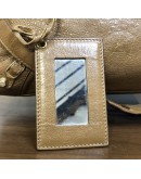 BALENCIAGA Medium Classic City Handbag with Shoulder Strap in Brown Arena Lambskin – GHW